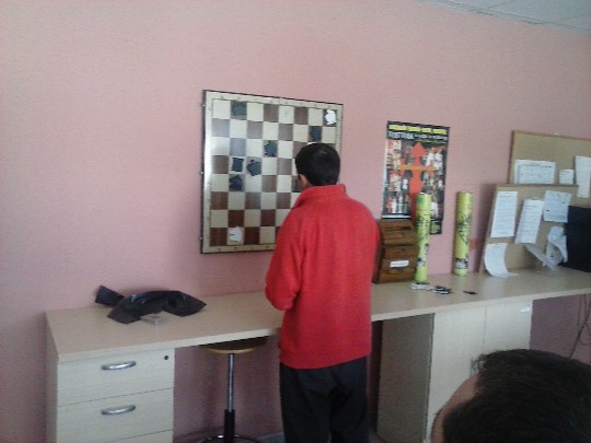 Clase de ajedrez terepéutico en La Garrovilla.