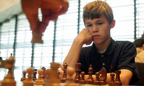 Magnus Carlsen a los 14 años de edad ya era GM