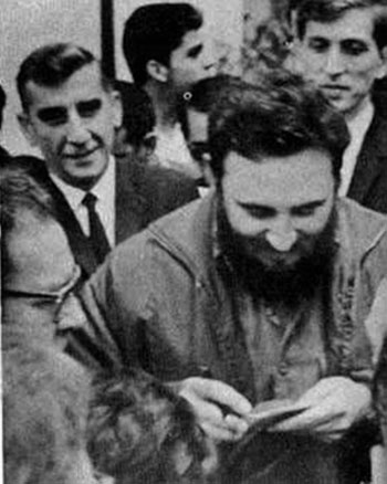 Fidel Castro, Igor Bondarevsky y Bobby Fischer. La Habana, 1966.
