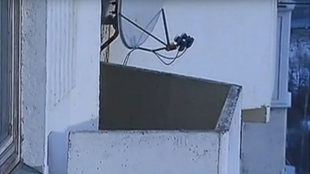 Según informó la televisión rusa, Yeliseyev murió al caer desde este balcón. 