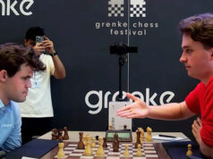 Carlsen consigue un récord de nueve de nueve en el Grenke Freestyle Open