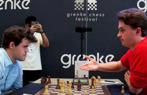 Carlsen consigue un récord de nueve de nueve en el Grenke Freestyle Open