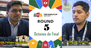 Martínez enfrentará al mítico Harikrishna en los Octavos de final de la Copa Mundial FIDE 2025