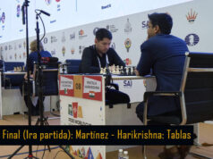 Octavos de Final (1ra partida): Martínez - Harikrishna: Tablas