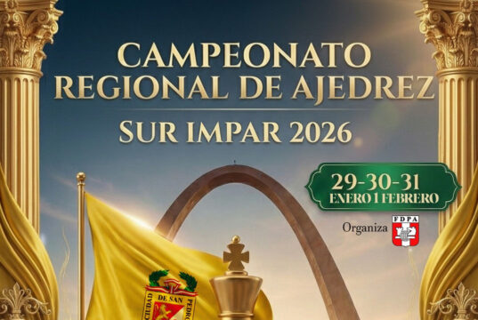CAMPEONATO REGIONAL DE AJEDREZ SUR IMPAR TACNA - 2026, 29 ene al 1 feb