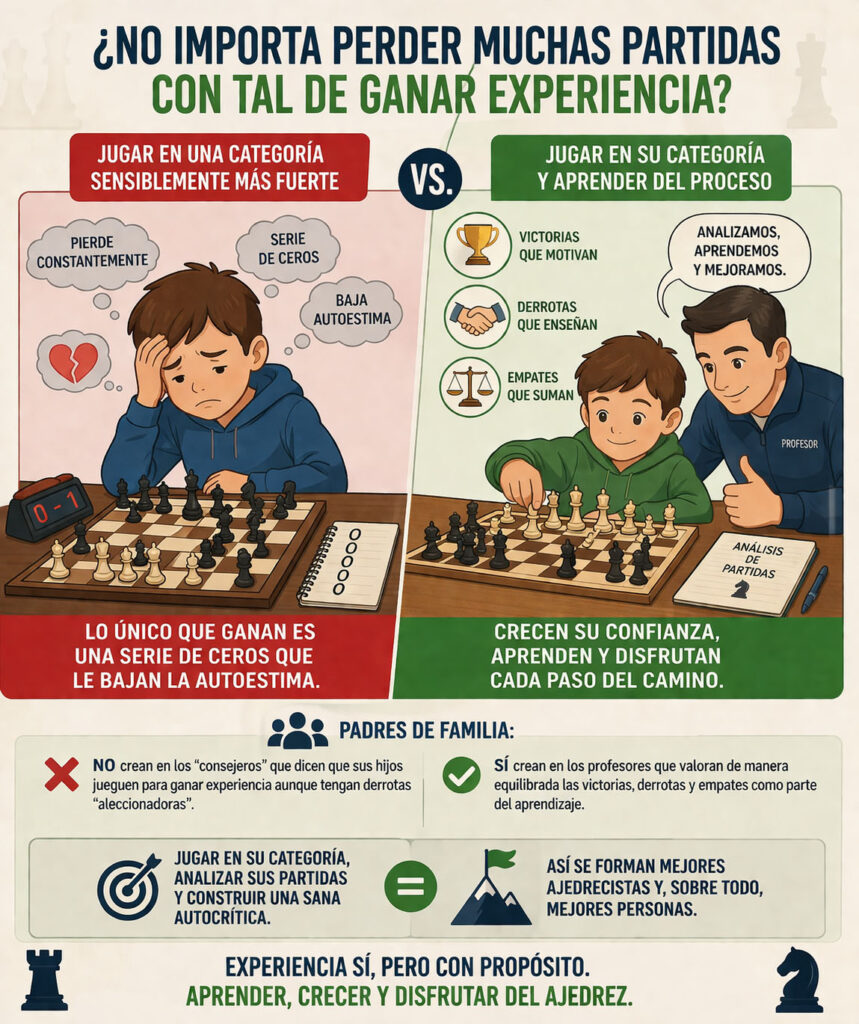 ¿No importa perder muchas partidas con tal de ganar experiencia?