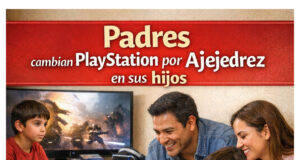 Padres cambian el PlayStation por el ajedrez