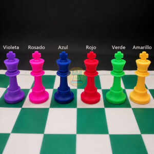 Piezas de Ajedrez de Silicona de Colores