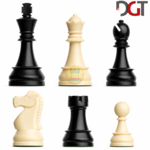 Piezas de ajedrez de plástico DGT de 9,5 cm