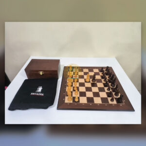 Set de Madera Alfa INCAISA: Tablero, Piezas, Cofre y Funda