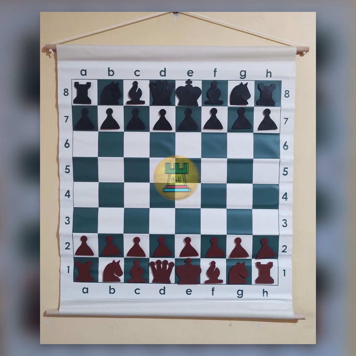 Tablero Mural de Ajedrez para Enseñanza Mediano