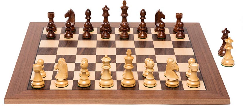Set DGT de Madera con Piezas Pesadas y Tablero de Nogal - Imagen 4