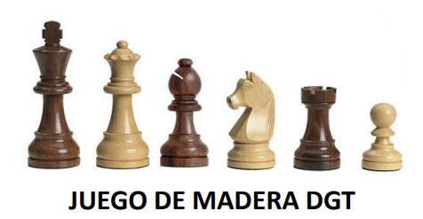 Set DGT de Madera con Piezas Pesadas y Tablero de Nogal - Imagen 3